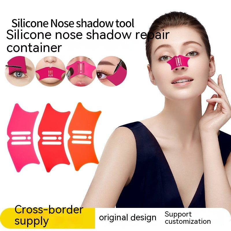 Silicone Nose Shadow Shaver Eyelash Eyeliner Auxiliary Beauty Tools