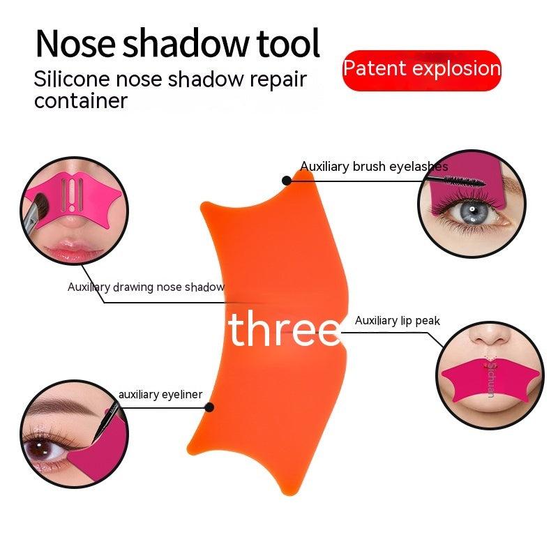 Silicone Nose Shadow Shaver Eyelash Eyeliner Auxiliary Beauty Tools