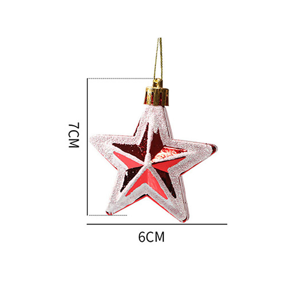 Christmas Painted Special-shaped Ball Pendant