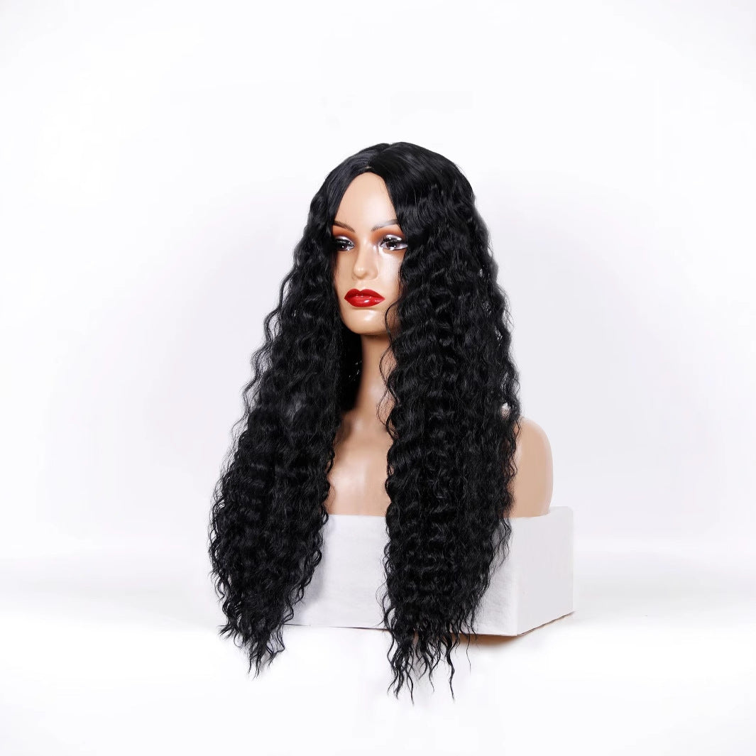 Medium Long Curly Hair Wave Synthetic Wigs