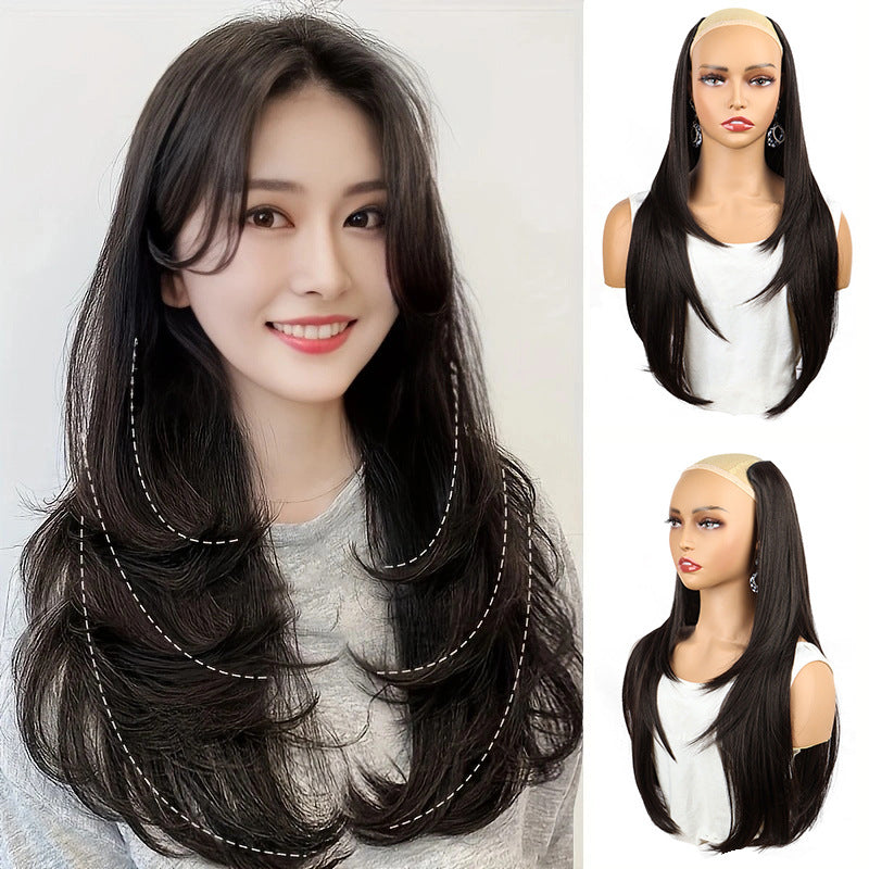 Lady's Natural Seamless Invisible Hair Extensions