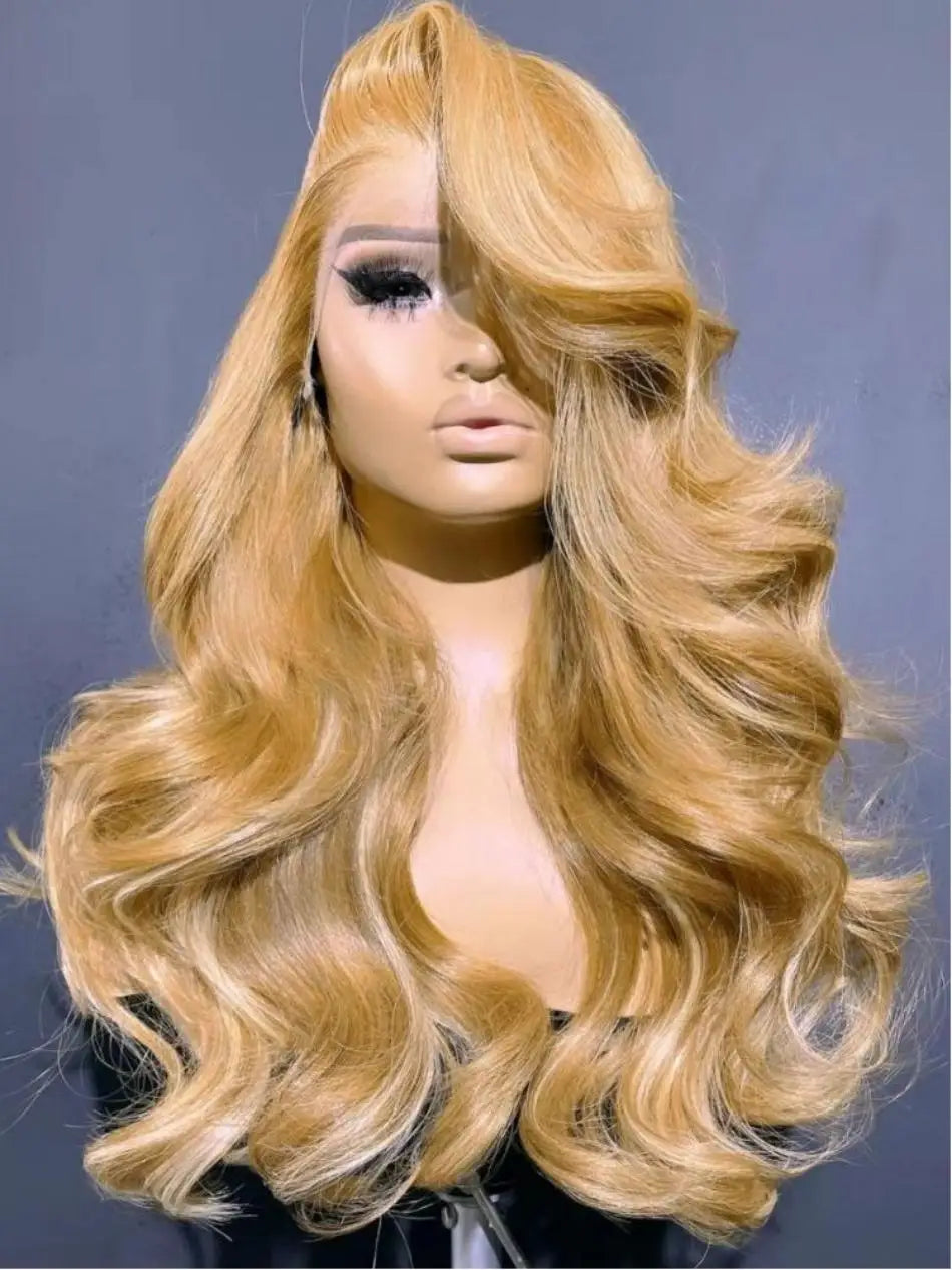 27 Honey Blonde Wig Human Hair 13x6 Hd Lace Frontal Wig 250 Density  Body Wave Lace Front Wig 13x4 Honey Blonde Human Hair Wigs