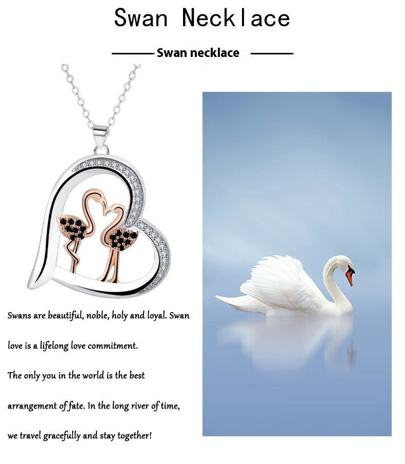 Jewelry Love Swan Love Necklace For Women