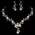 Set Full Diamond Necklace Pendant Set